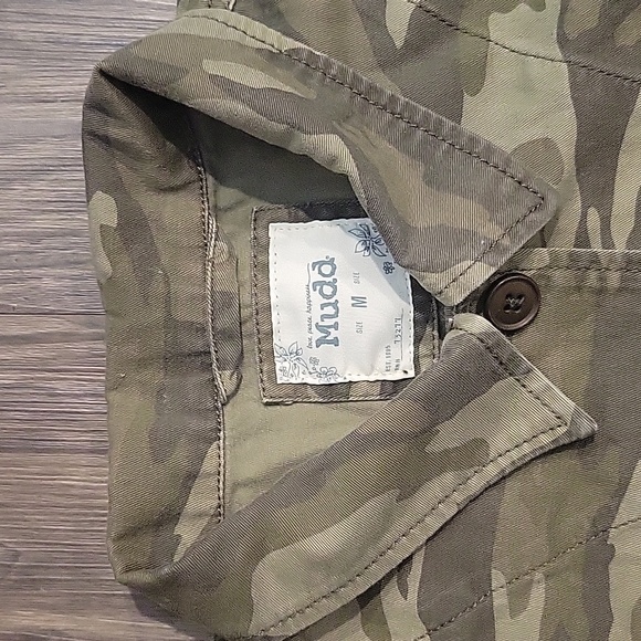 Junior's MUDD (M) Cropped Camo Jean Jacket - Picture 2 of 5